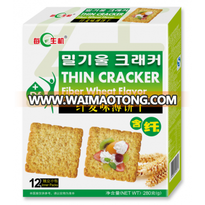 MEIRISHENGJI--280G Thin Cracker(Fiber wheat Flavor)